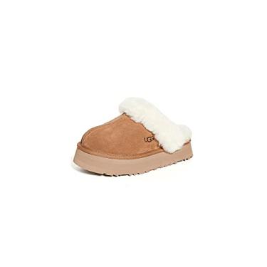 Imagem de UGG Pantufa feminina Disquette, Castanho, 38
