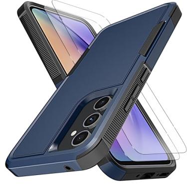 Imagem de YmhxcY Para Galaxy A54 5G [proteção contra quedas de grau militar de 3,5 metros] [antiderrapante] [2 peças de protetor de tela TPE HD] Capa resistente à prova de choque para Galaxy A54 5G 6,4