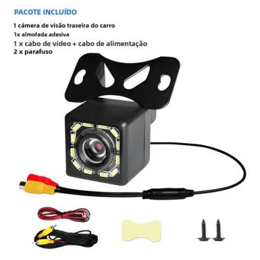 Imagem de Câmera De Ré Universal HD IR À Prova d'Água Com Ângulo Amplo Para Moni