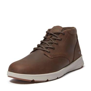 Imagem de Timberland Bota masculina Parker Street Mid, Marrom escuro de flor integral, 8 Wide