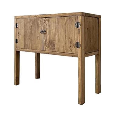 Imagem de Mesa de console, mesa de salão de campo com gaveta e prateleira, mesa de console de moldura resistente, prateleira de exibição ultrafina de 9 mm, para casa, espaço de trabalho, escritório, sala de