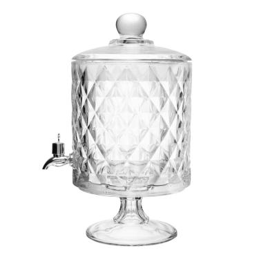 Imagem de Suqueira Bold com Pé e Tampa Diamond 4,5L Cristal - Lyor