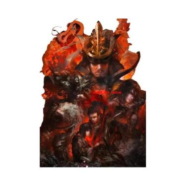 Imagem de Pôster De Jogo Sekiro Shadows Die Twice Em Canvas Para Decoração De Qu