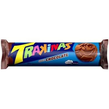 Imagem de Biscoito Recheado Sabor Chocolate Trakinas 126g