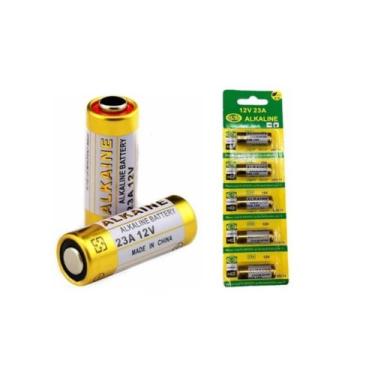 Imagem de 05 Pilhas Bateria 23a 12v Alkaline P/ Controle Alarme Portão - GN