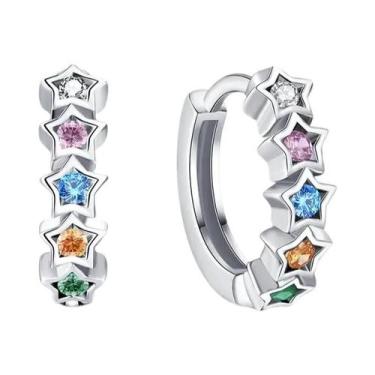 Imagem de Brincos De Casamento Em Prata Esterlina 925 Com Zircônia Em Forma De L