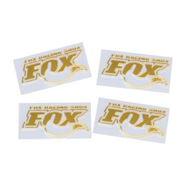 Imagem de DJX 4 peças de adesivos reflexivos de transferência UV a laser Fox Shock para 1/7 Traxxas UDR (estampagem a quente)