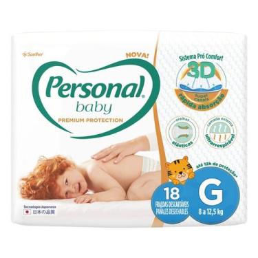 Imagem de Fralda personal baby premium jumbo (a escolher), G com 18