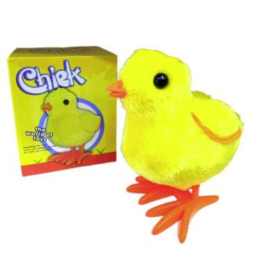 Imagem de Pintinho Grande de Pelúcia A Corda Pula/ Anda - chiek