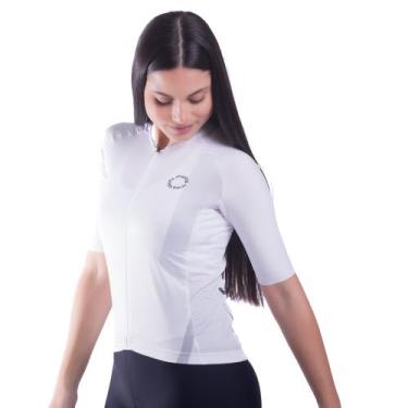 Imagem de Camisa Ciclismo Feminina New Sport Marcio May Branca, PP, Branco