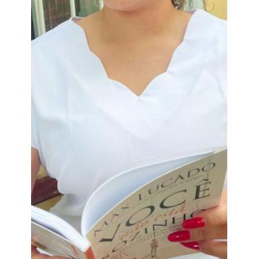 Imagem de Blusa Feminina Social Manga Curta Decote V. Ref.15589 - Docce Mulher ,