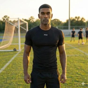 Imagem de Camiseta Masculina Fila Running BIOTECH Preto, Preto, M