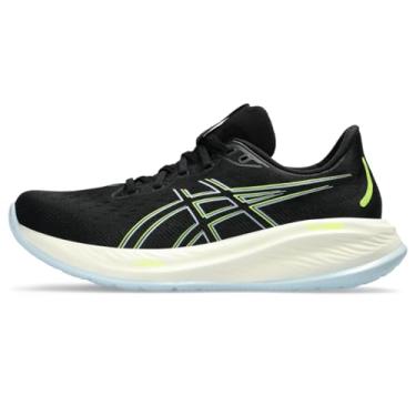 Imagem de ASICS Tênis de corrida masculino Gel-Cumulus 26, Preto/amarelo seguro, 40