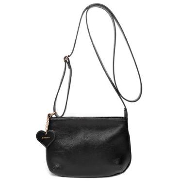 Imagem de Bolsa Transversal em Couro Artlux 9063, Preto