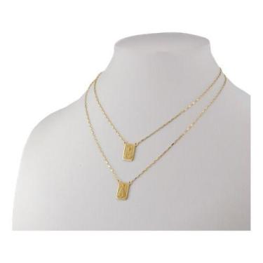 Imagem de Escapulário Aparecida Sagrado 8x12 60 Cm .85 Df Ouro 18k - JOIE JOIAS 