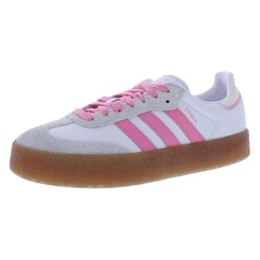 Imagem de adidas Tênis feminino Sambae, Branco/Rosa/Cáqui-Branco, 38