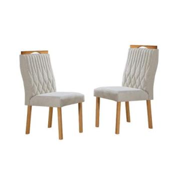 Imagem de Cadeiras para Mesa de Jantar Estofada - Genova - Art Salas