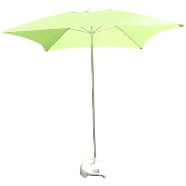 Imagem de HHHJQFAAT Guarda-sol de pátio quadrado 6,6 pés/2 m, guarda-chuva de mesa de jardim para quintal ao ar livre, mercado de eventos comerciais de praia, piscina, verde fruta