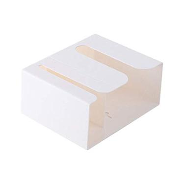 Imagem de HHHJQFAAT Guardanapo de parede papel toalha saco de lixo dispensador caixa de armazenamento organizador de lenços (cor: D) (preto)