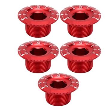 Imagem de Cuofyunl m18 liga de alumínio mountain road bike oco integrado pedaleira parafuso bb suporte inferior (Vermelha)