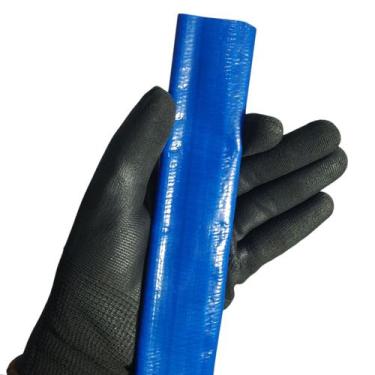 Imagem de 50 Metros de Mangueira Flat Azul Achatada 1 Polegada Irrigação Borrach