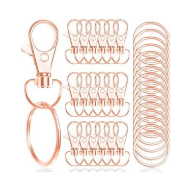 Imagem de 32mm 100 Peças De Argolas Giratórias Tipo Lagosta E Chaveiros Para Art