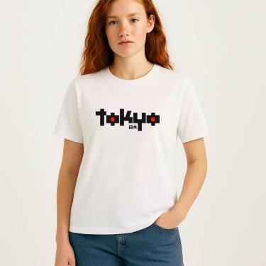 Imagem de Camiseta Feminina Algodão Premium TOKIO Malha Perfumada-Feminino