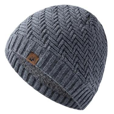 Imagem de Gorro De Inverno Unissex Tricotado Com Forro De Pelúcia Quente Para Es