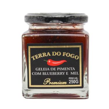 Imagem de Geleia de Pimenta com Blueberry e Mel - Premium - Terra do Fogo - 250 