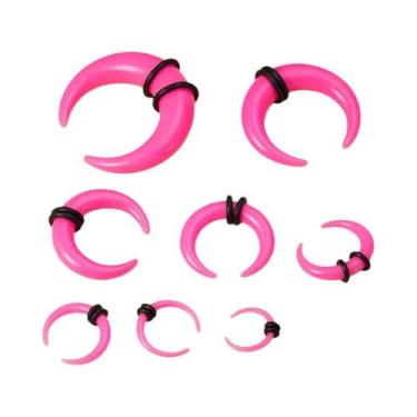 Imagem de Kit De Piercing Com 8 Peças De Expansores De Orelha Em Acrílico Em Esp