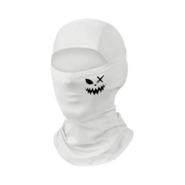 Imagem de Balaclava Com Estampa De Rosto Sorridente, Respirável, De Secagem Rápi