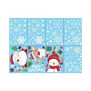 Imagem de Adesivos De Natal Para Janelas, Decoração Para Casa, Quarto Infantil, 