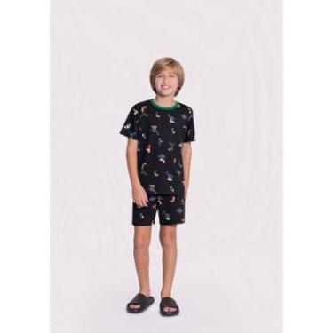 Imagem de Pijama Infantil Menino Brilha no Escuro Alakazoo Ref. 19060-Masculino