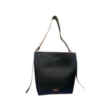 Imagem de Bolsa Feminina Colcci Bucket Minimal Média Preta-Feminino