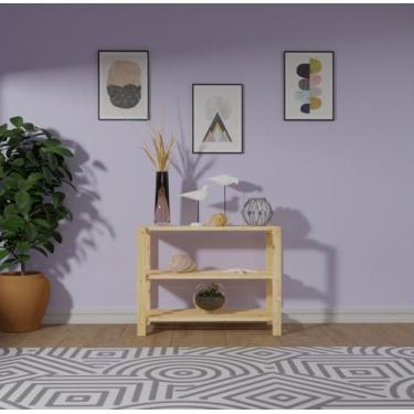 Imagem de Estante Largo com 3 Prateleiras para Quarto, Escritório, Sala Multiuso