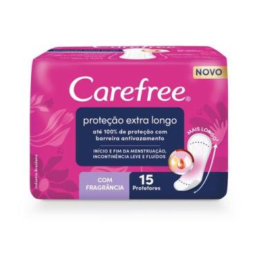 Imagem de Protetor Diário Carefree Proteção Extra Longo Com Fragrância 15 unidad
