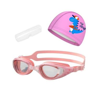 Imagem de Kit Óculos, Estojo e Touca de Natação Infantil Hero Band, Rosa rosa t,