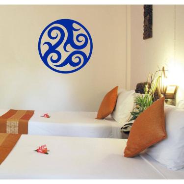 Imagem de Adesivo Decorativo De Parede Vidro Mandala Tribal Abstrato