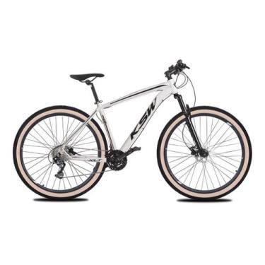 Imagem de Bicicleta MTB Aro 29 KSW 24V Freio a Disco Cubo K7 e Trava, Branco, Pr