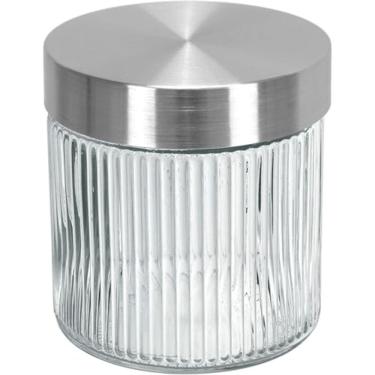 Imagem de POTE PORTA MANTIMENTOS HOME&CO VIDRO 850ml 12x11x11cm TRANSPARENTE