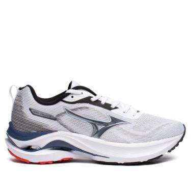 Imagem de Tênis Masculino Mizuno Wave Vitality 7 Mesh Branco/Cinza, Branco, Cinz