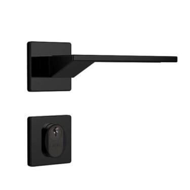 Imagem de Fechadura Externa MZ440 ST2 R202 55mm Roseta Preto Fosco Squadro Desig