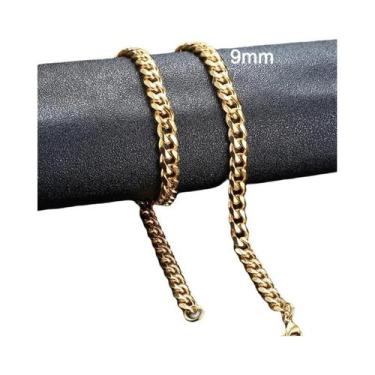 Imagem de Colar Masculino De Aço Inoxidável Elo Cubano 3-11mm, Corrente Miami Cu
