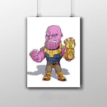 Imagem de Placa Decorativa Thanos Desenho Infantil Marvel