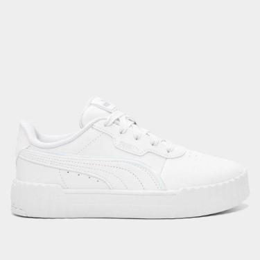 Imagem de Tênis Infantil Puma Carina 3.0 Holo 2.0 PS Menina, Branco, 30
