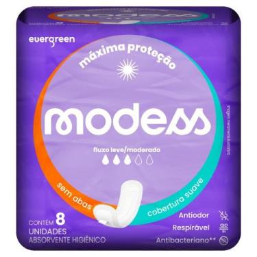 Imagem de Absorvente Íntimo Cobertura Suave Modess 8un - Evergreen
