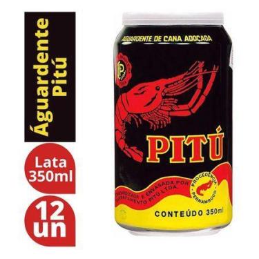 Imagem de Cachaça Pitú 350ml Kit com 12 unidades