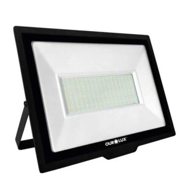 Imagem de Refletor led slim 300w biv 6500k ourolux