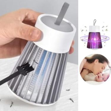 Imagem de Armadilha Eletrônica Led Uv LUZ ROXA Mata Mosquito Pernilongo insetos repelente choque eletrico abajour luz ultravioleta usb
