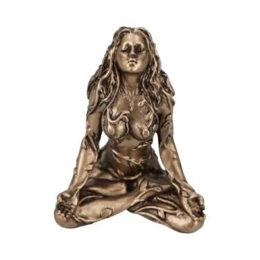 Imagem de Mini Estátua Da Deusa Gaia, a Mãe Terra, Para Cura De Chakras E Medita